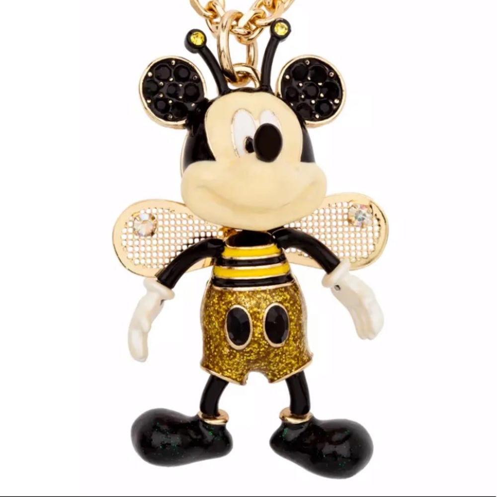 2021 Disney Park 50th Anniversary Mickey Mouse Bee Necklace by Betsey Johnson